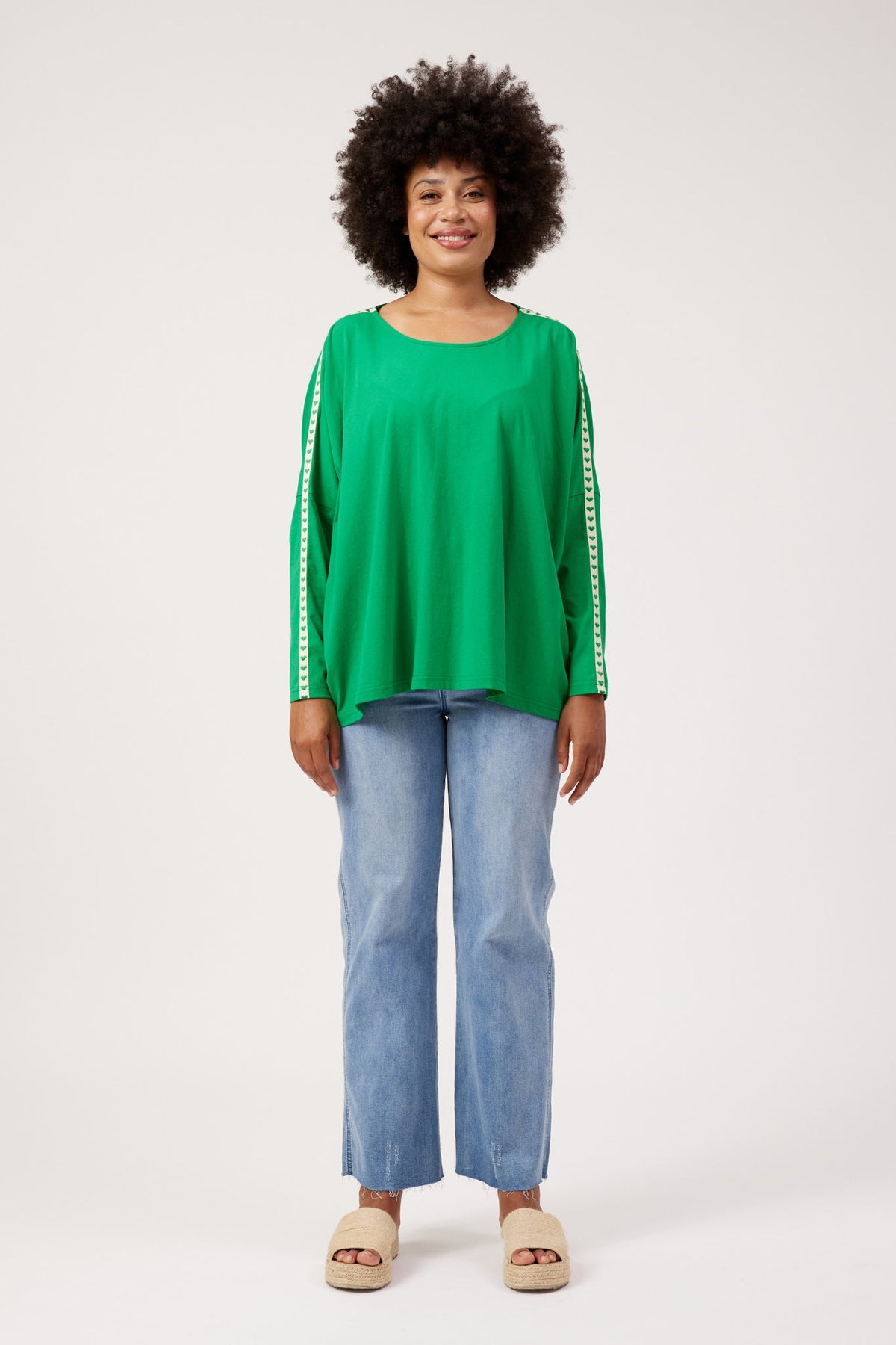 Elba Heart Long Sleeve - Green