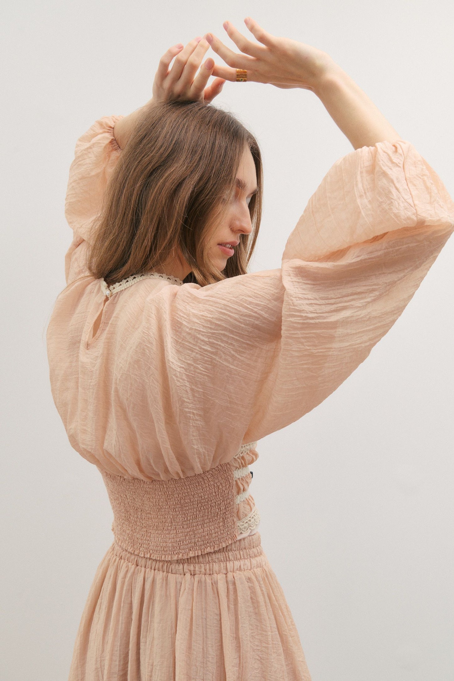 Poetic Dreams Top- Peach Pearl