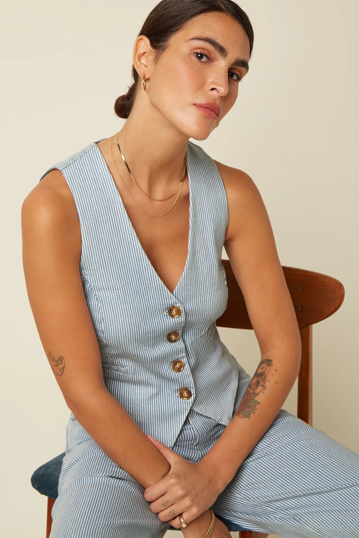 King Louie - Bianca Gillet Denim Stripe
