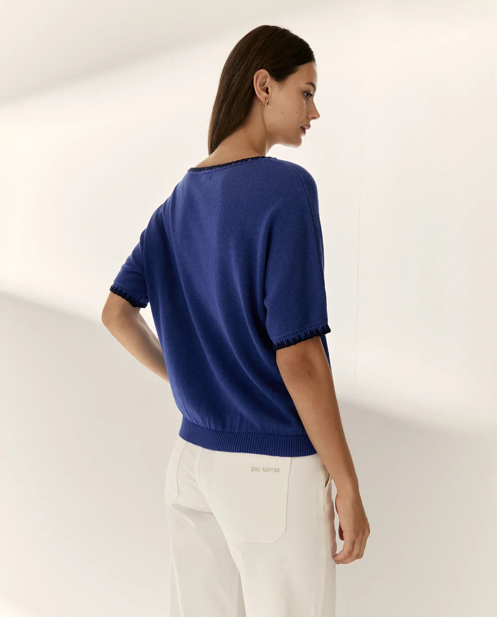 Paz Torras - Cobalt Knit Tshirt