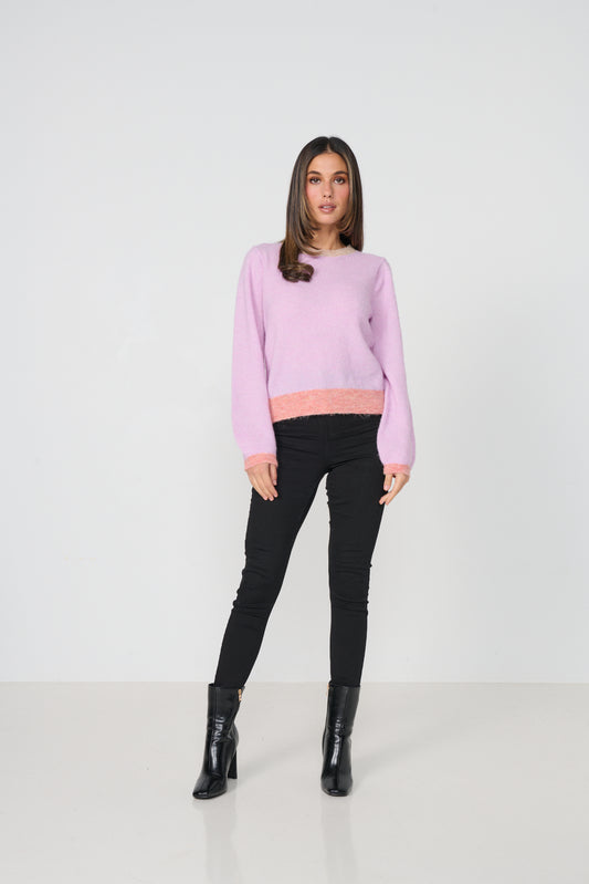 Trim Jumper- Lavander