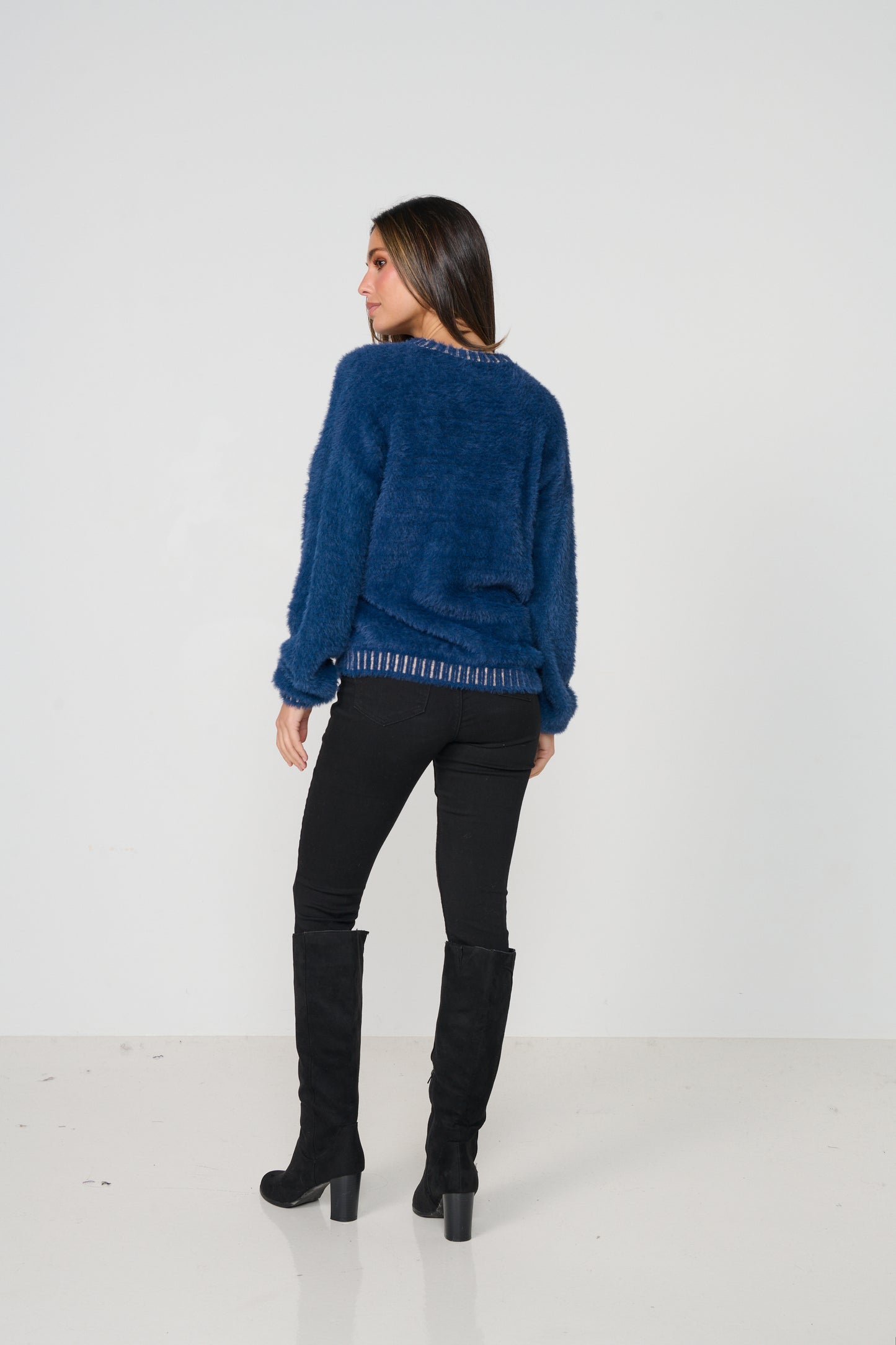 Fluffy Knit- Blue