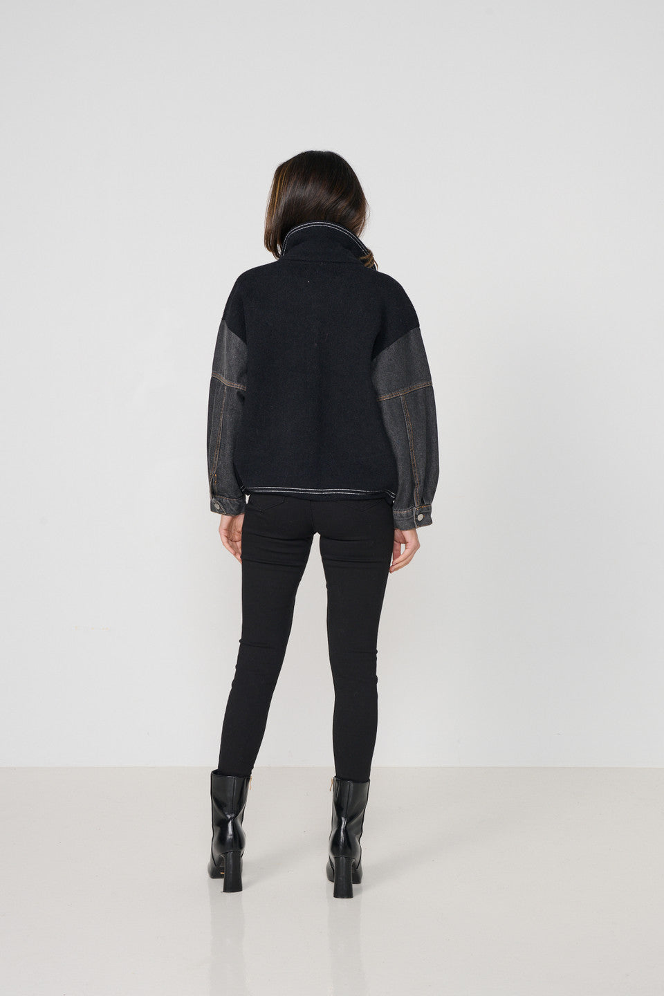 Contrast Stitch Denim Jacket