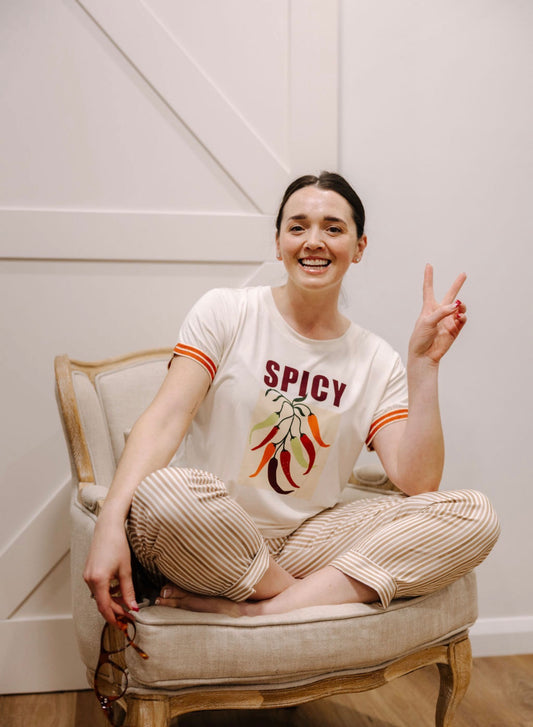 Paz Torras Spicy TShirt - Ivory