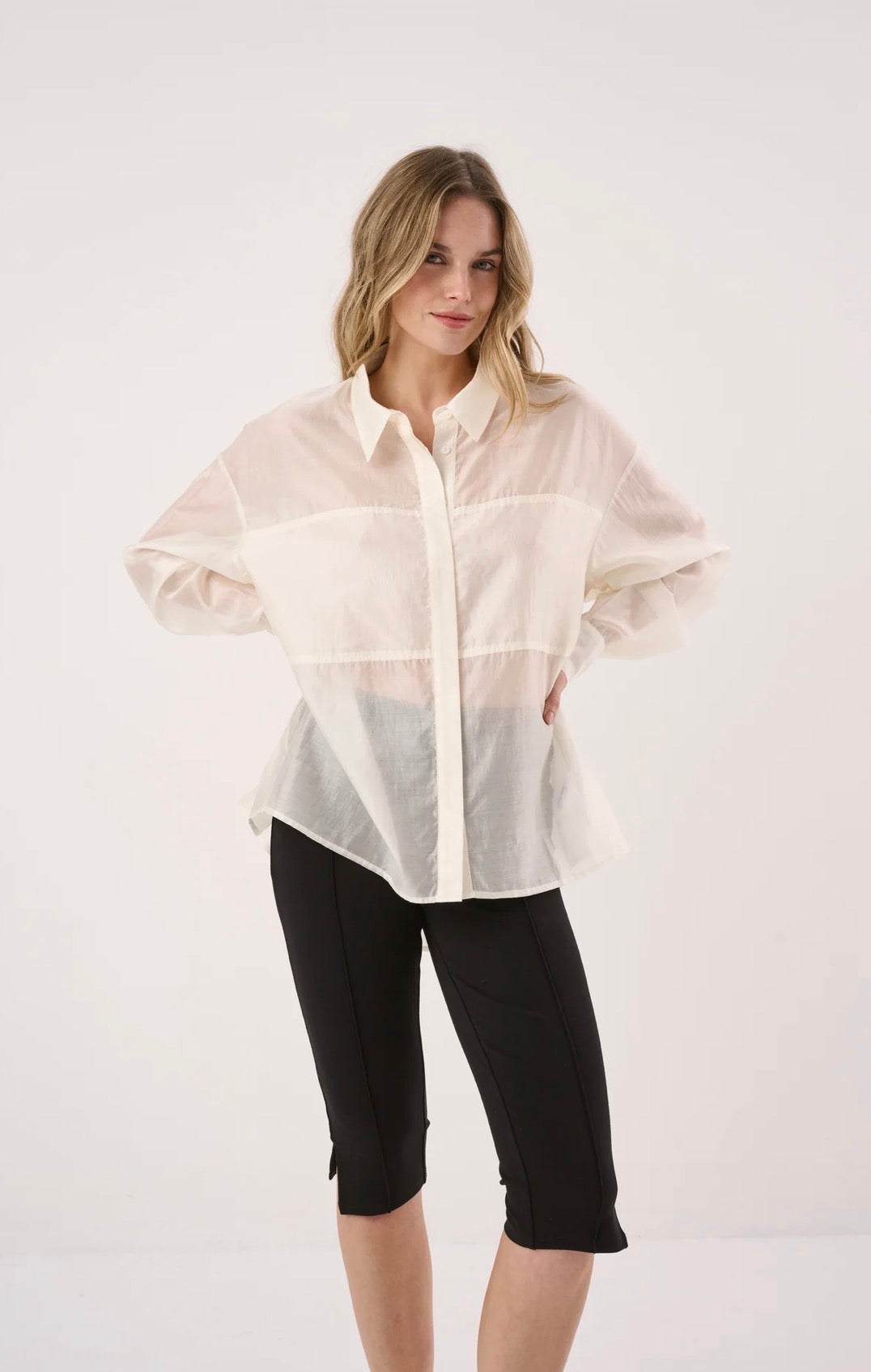 (Coming Soon) Val Oversized Shirt - White