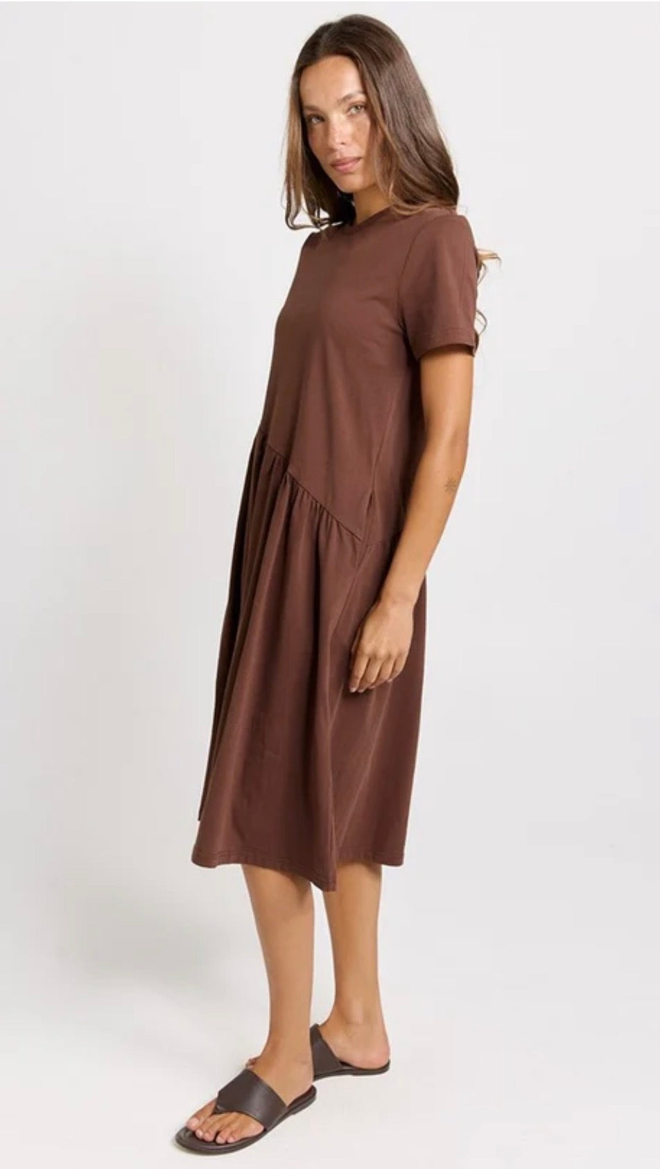 Ava Asymmetrical Midi Dress