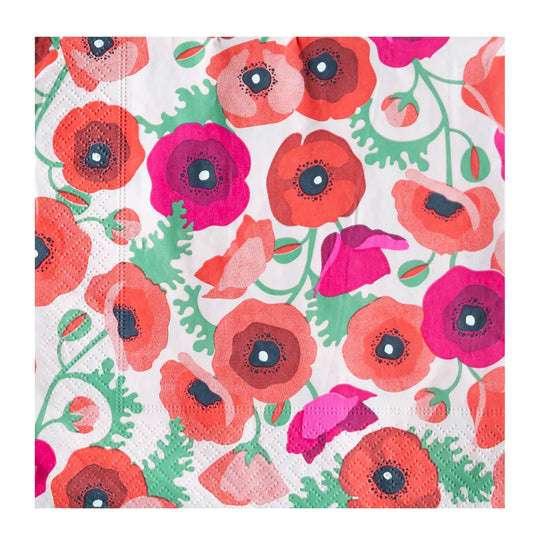 Paper Napkins - Poppy