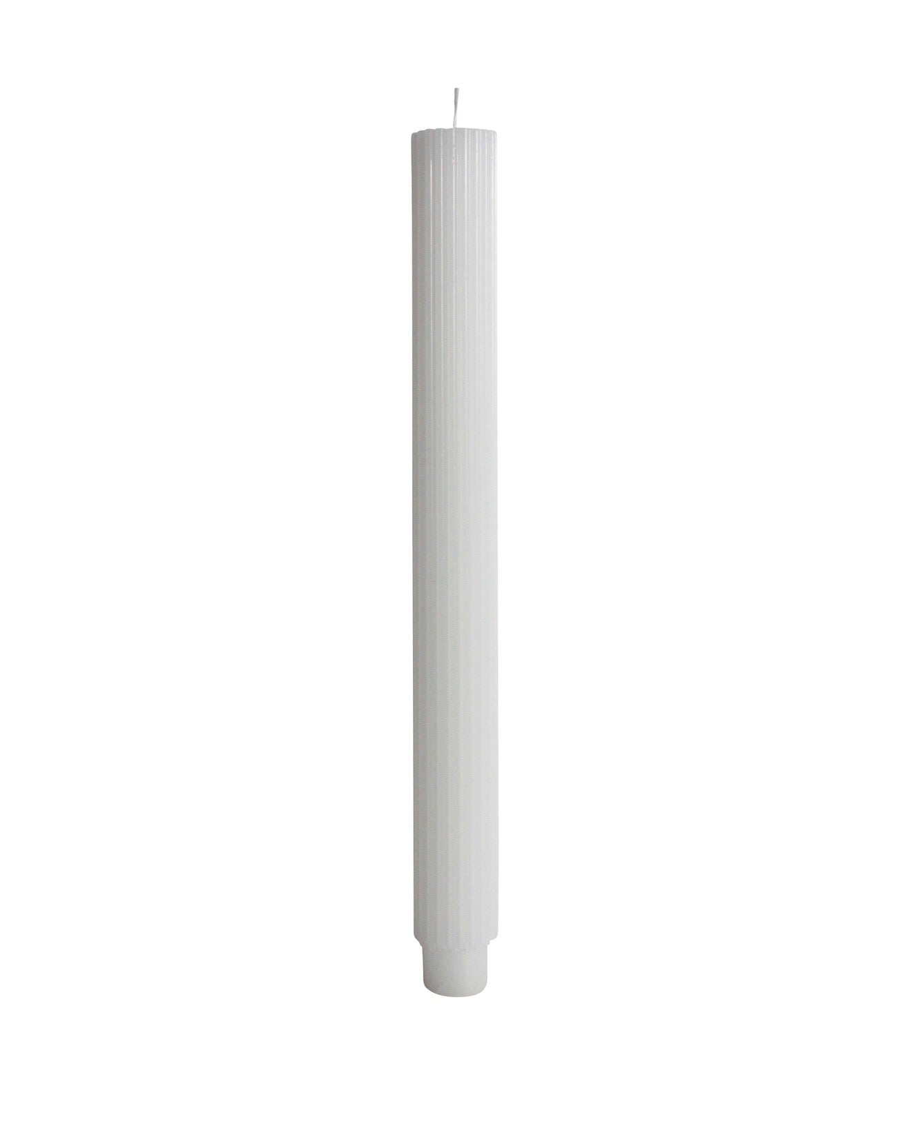 Ribbed Taper Candle