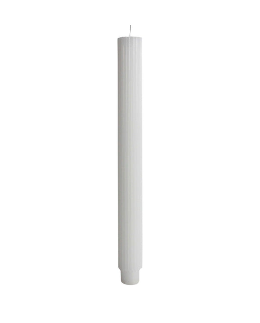 Ribbed Taper Candle