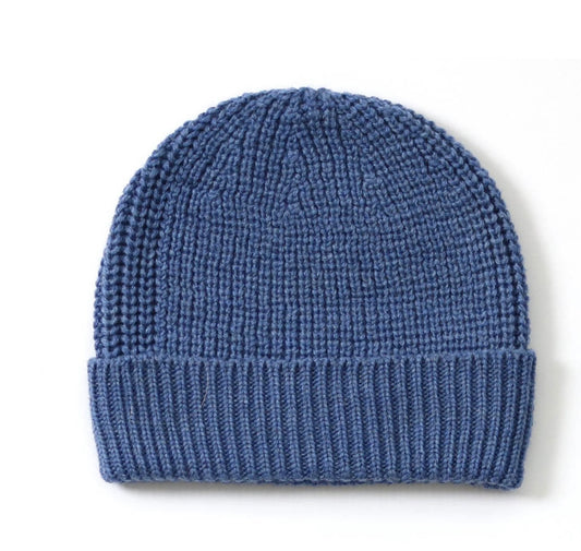 Ernest Merino Wool Beanie - Sapphire