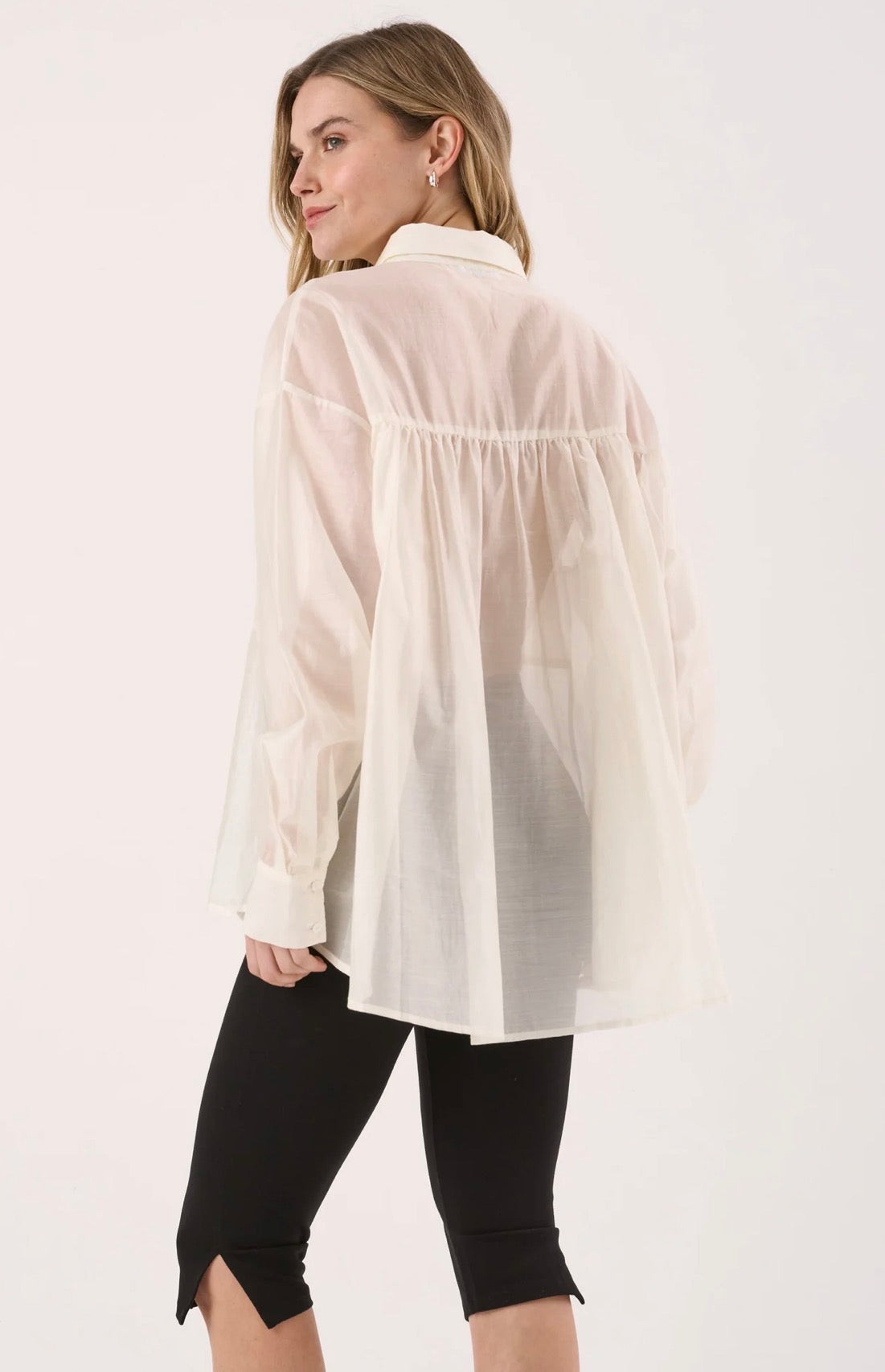 (Coming Soon) Val Oversized Shirt - White