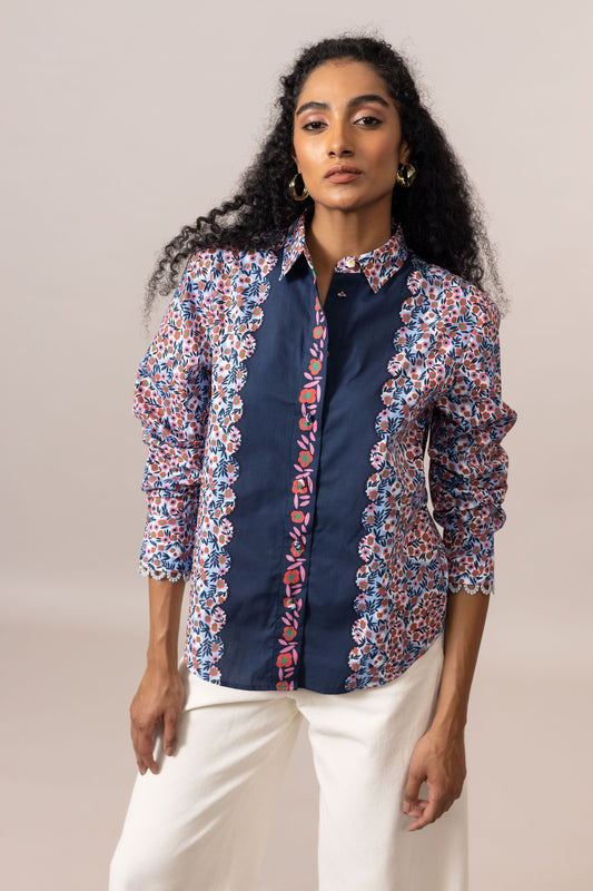 Tanisha Blouse- Chambray Blue