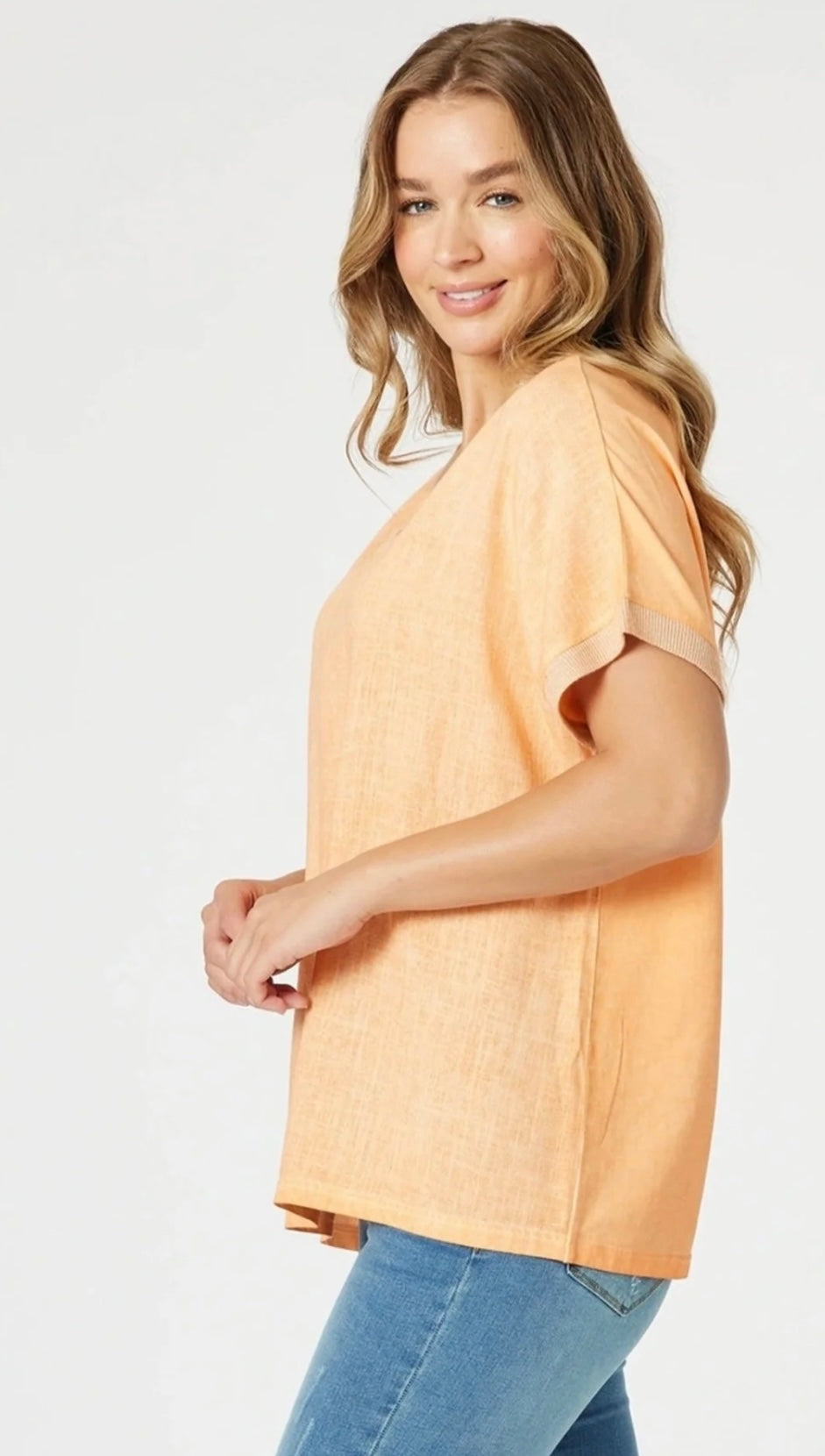 Sienna Tee- Washed Orange