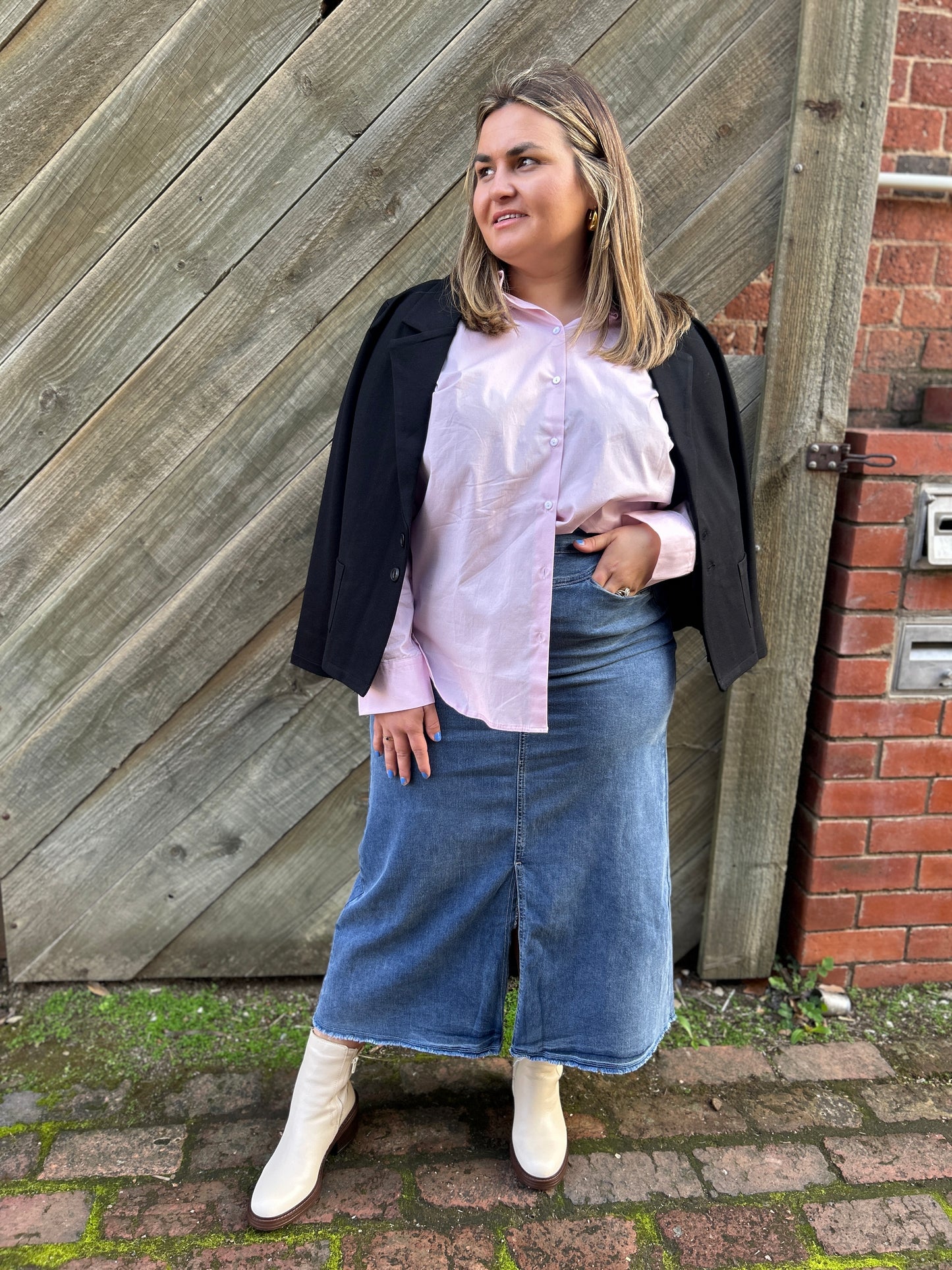 Classic Cotton Shirt - Pale Pink