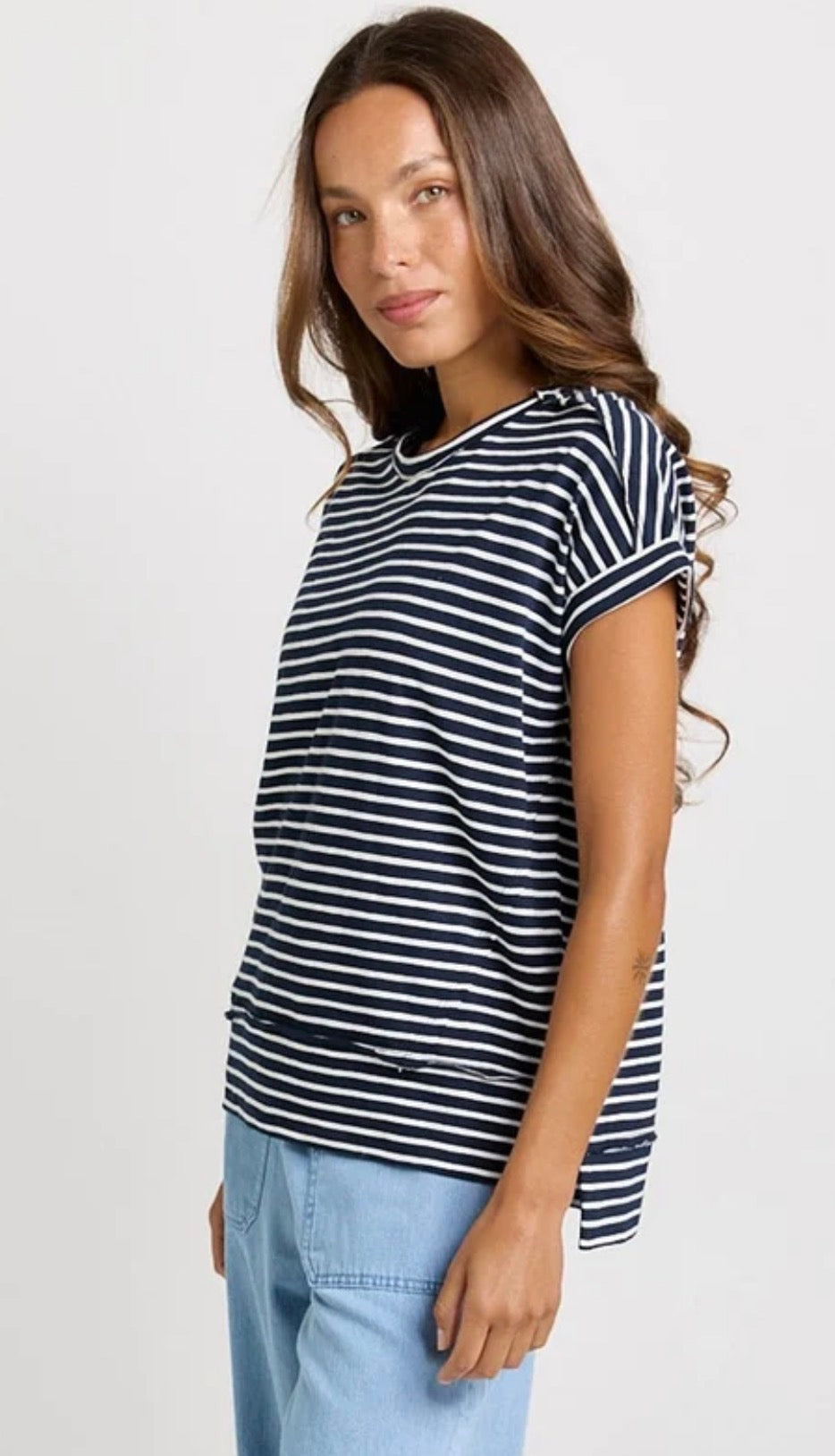 Shirley Short Sleeve Tee Navy