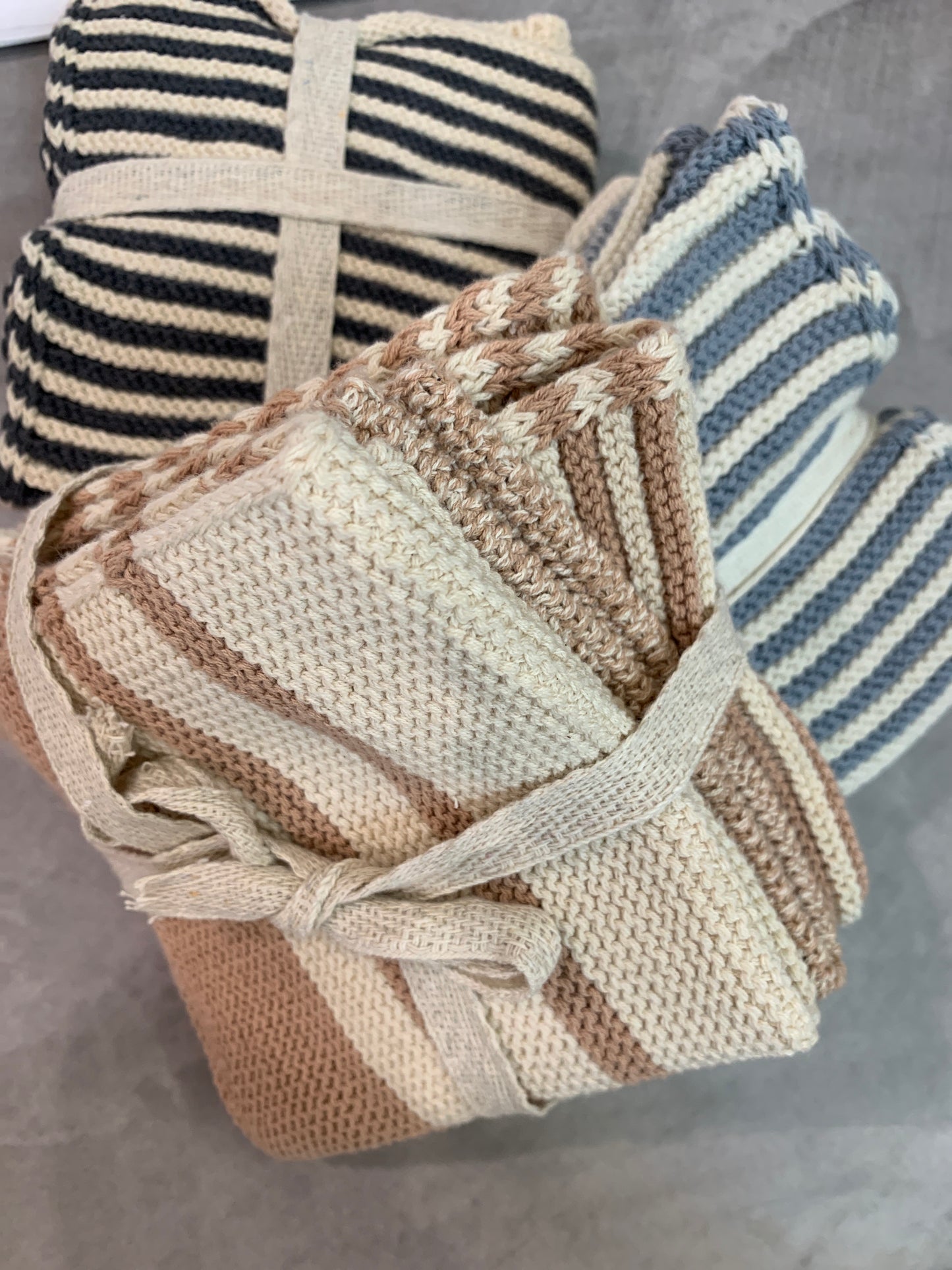 Amy Cotton Knit Cloth- Grey