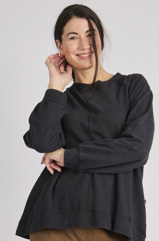 Drop Side Jumper - Black