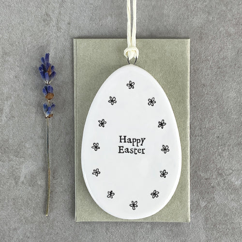Porcelain Hangers- Happy Easter