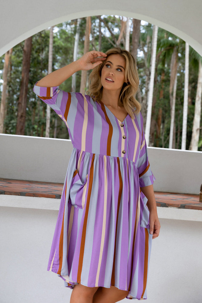 Electra Dress - Luna Stripe