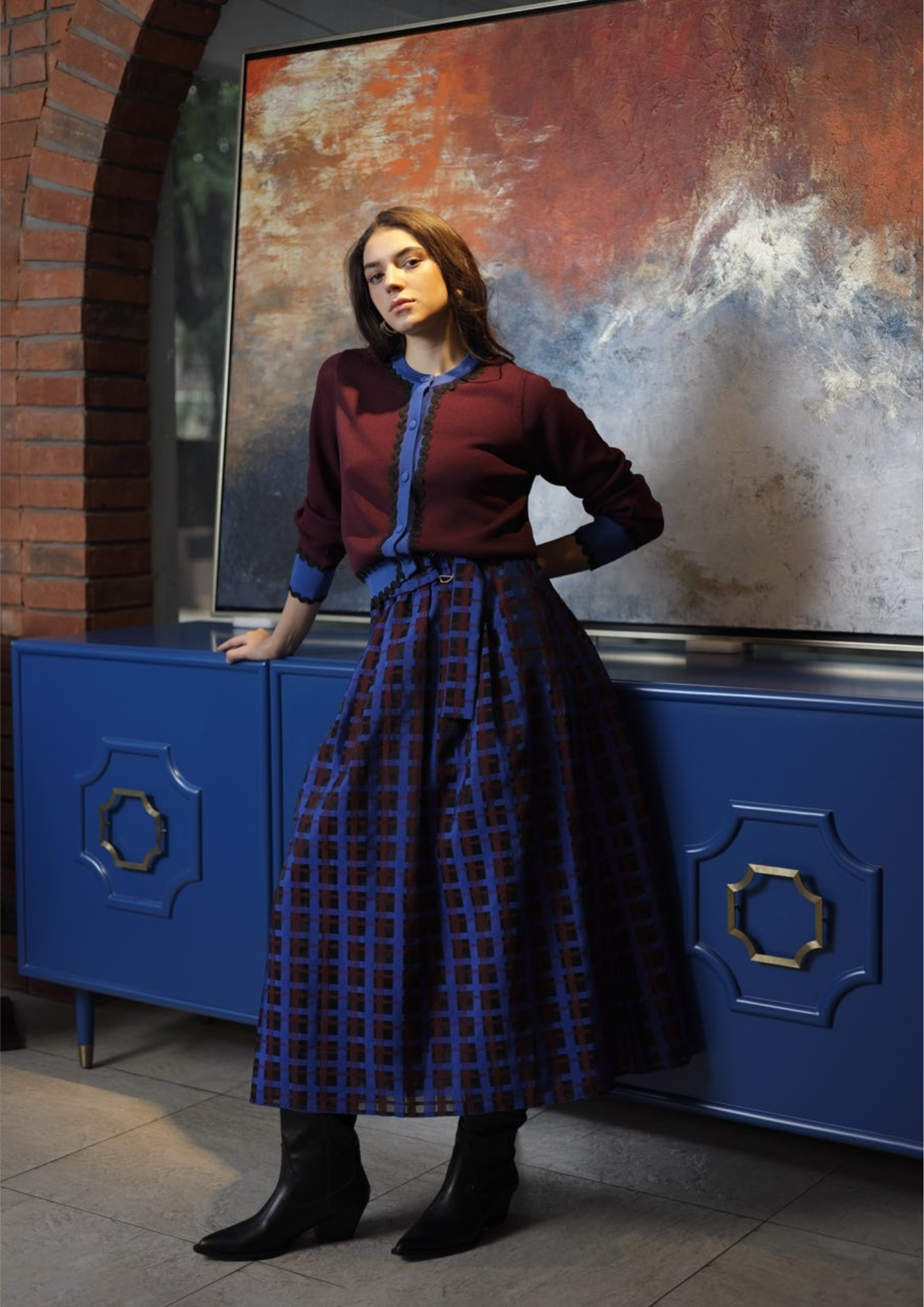 Maya Skirt- Electric Indigo