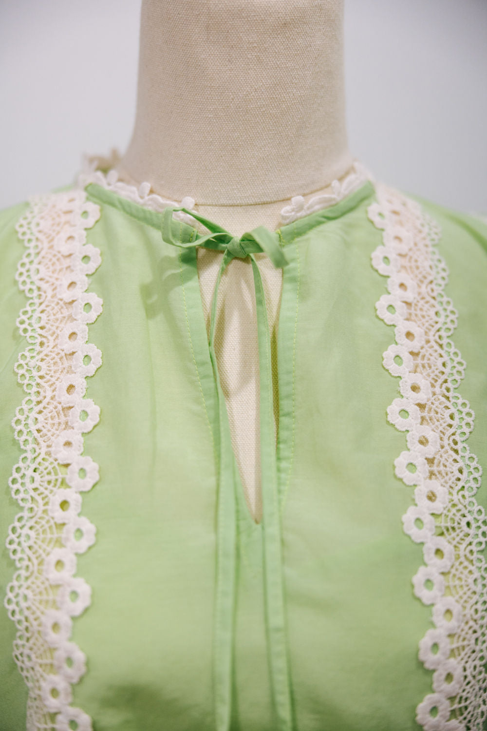 Emily Love Lock Anya Blouse Foam Green