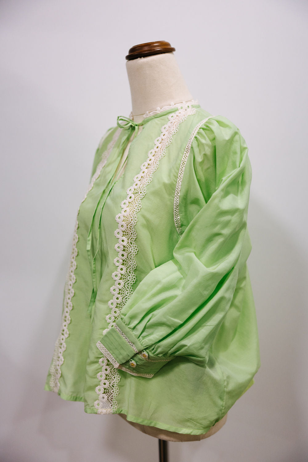 Emily Love Lock Anya Blouse Foam Green