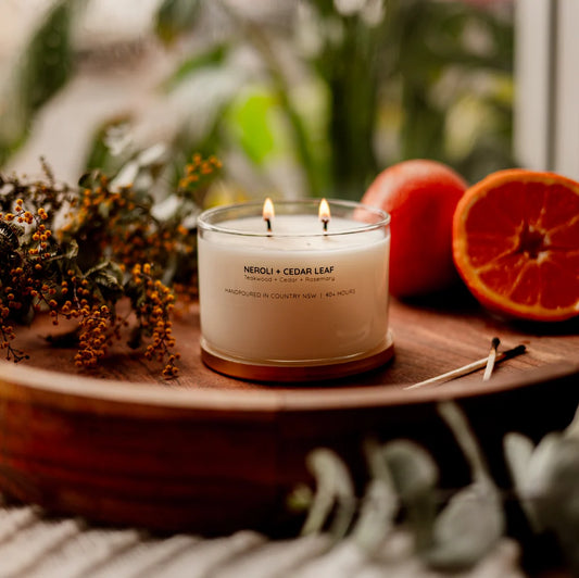 Neroli & Cedar Leaf Gold Lid Soy Candle