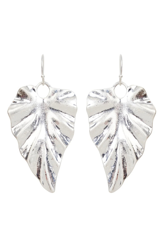 Mizu Leaf Earring - Silver