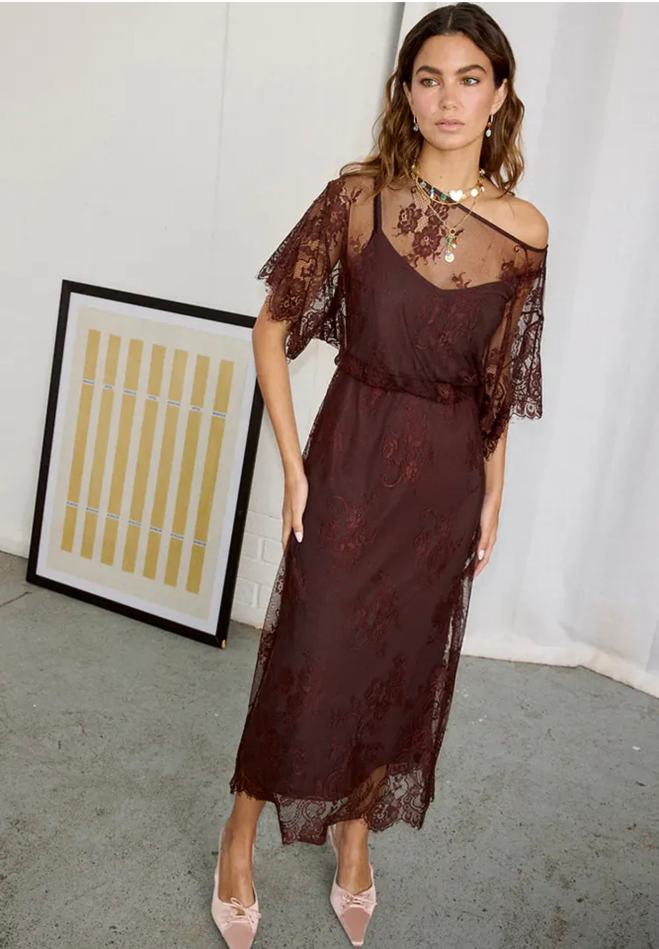 Tilly Dress - Chocolate Lace