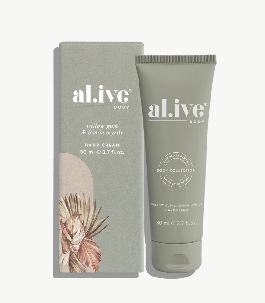 Alive Body Hand Cream - Willow Gum & Lemon Myrtle