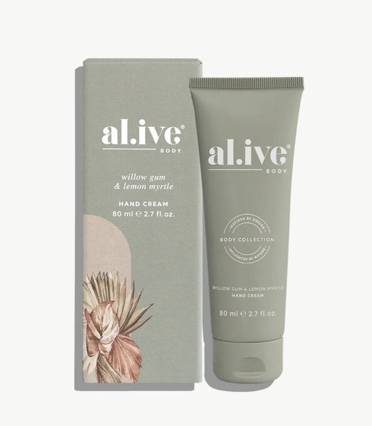 Alive Body Hand Cream - Willow Gum & Lemon Myrtle