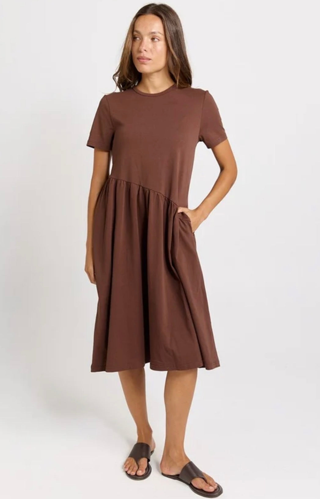Ava Asymmetrical Midi Dress