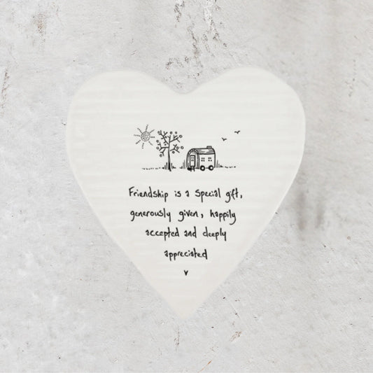 Wobbly  Hearrt Friendship Special Gift Coaster