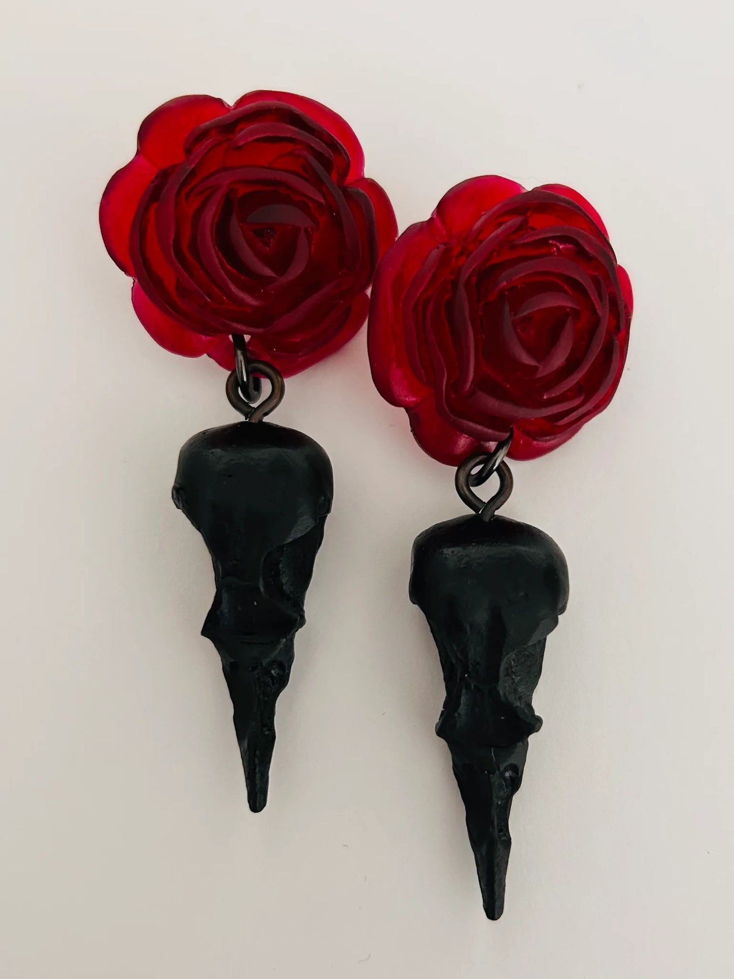 Skull & Rose Earring
