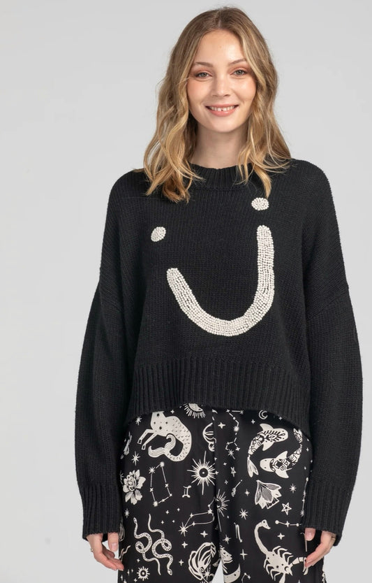 Smile Jumper - Black & White