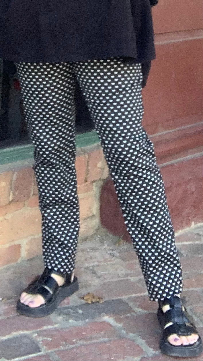 Bow Pant - Black/White