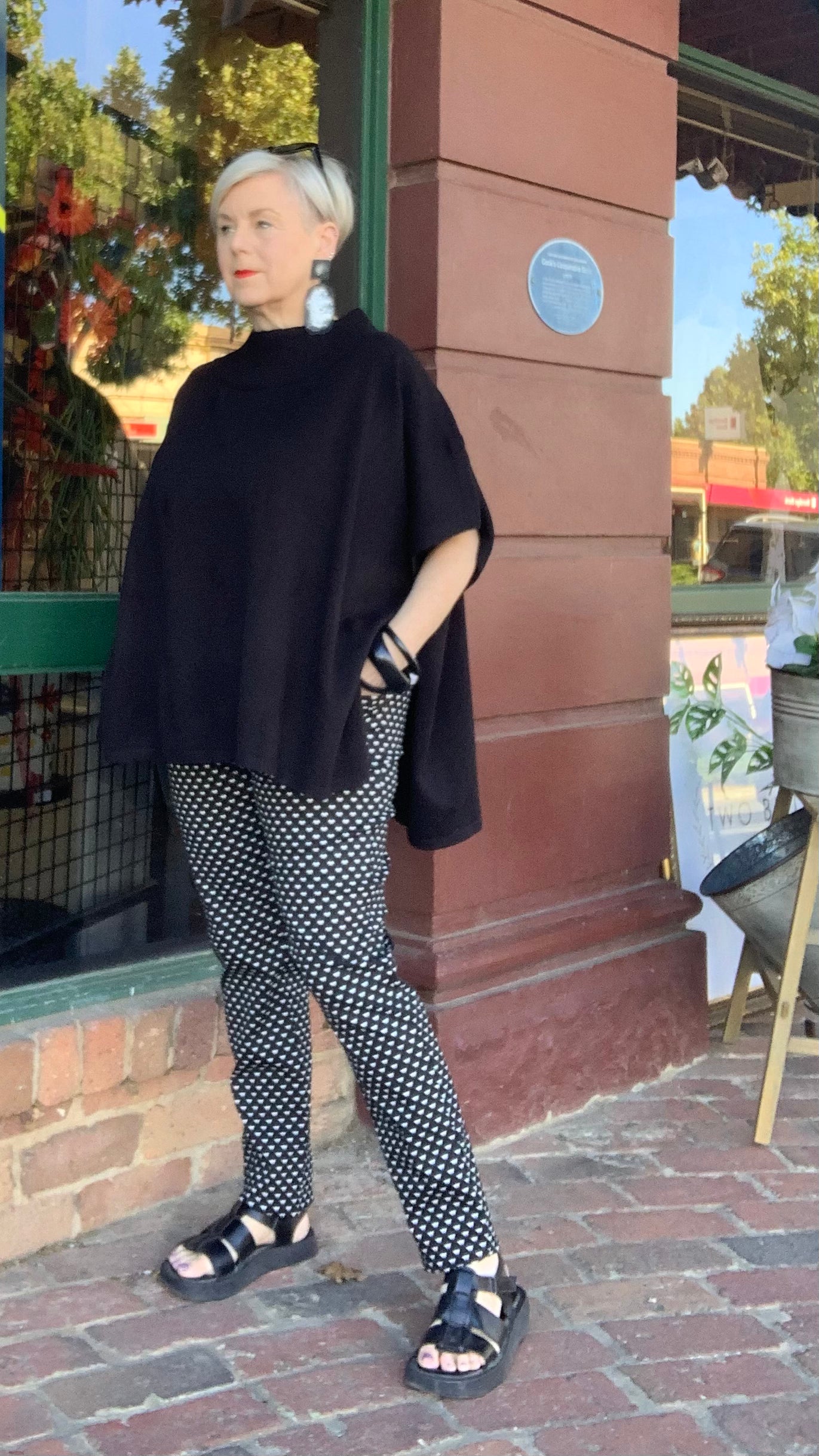 Bow Pant - Black/White