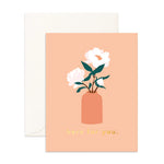 Fox & Fallow Greeting Card- Here for you magnolias