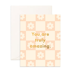 Fox & Fallow Greeting Card - Truly Amazing Daisy Grid