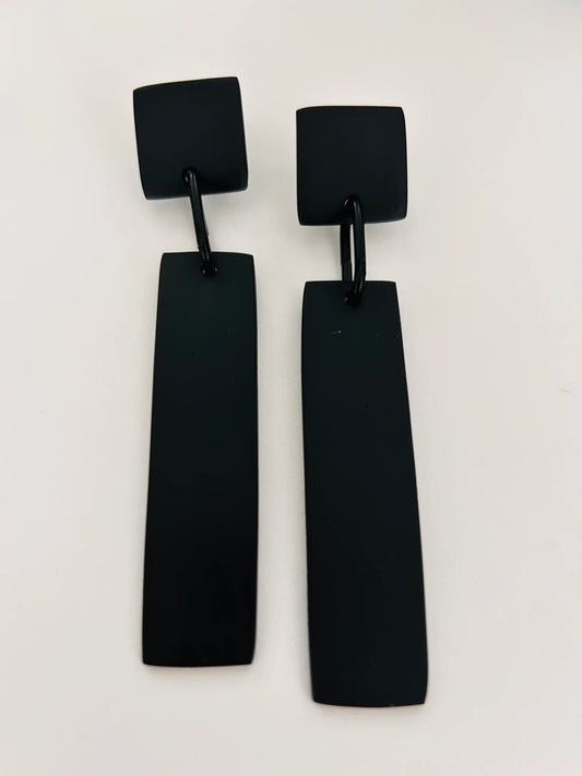 Geo Earrings - Black