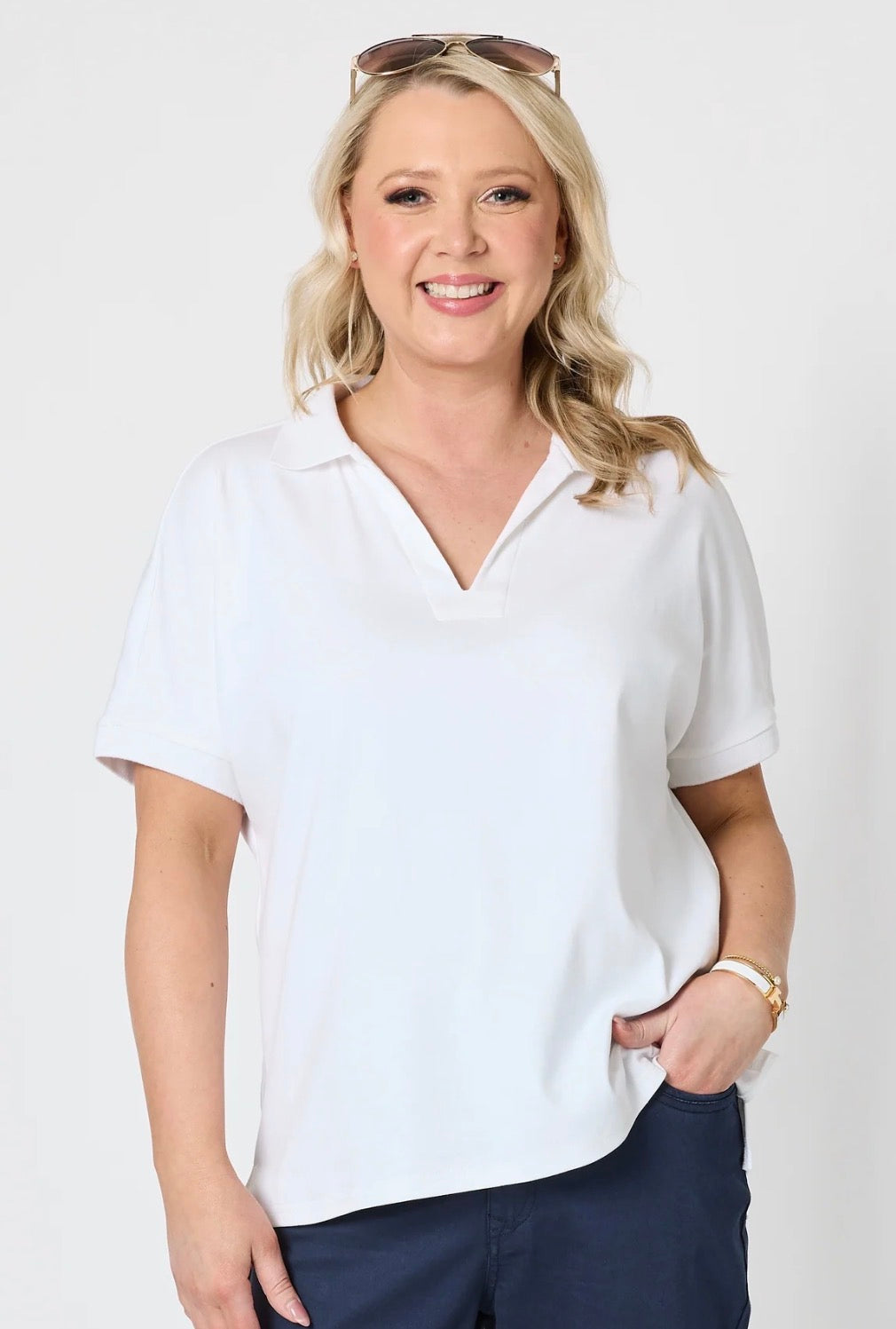 Fairway Polo Top - White