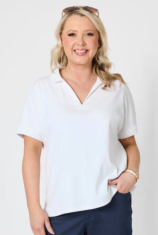 Fairway Polo Top - White