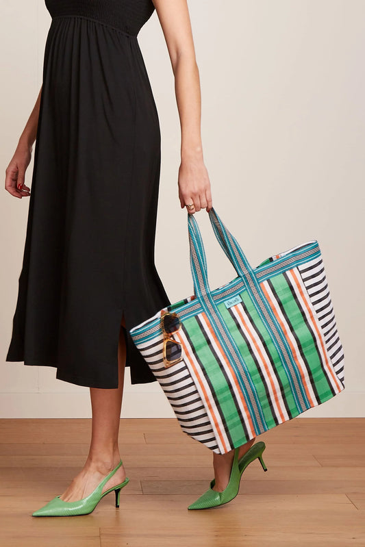 Big Shopper Mercado Bag - Black/Green
