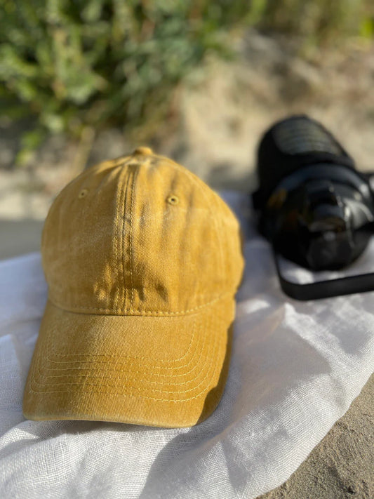 Vintage Washed Cap- Mustard