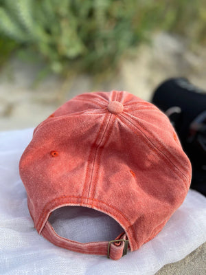 Vintage Washed Cap- Burnt orange