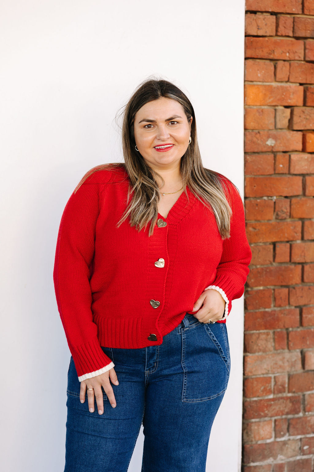 Back to Love Cardi- Red