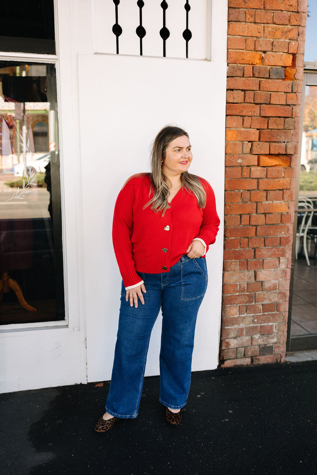 Back to Love Cardi- Red