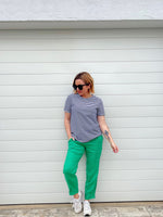 Jersey Waist Pant - Emerald