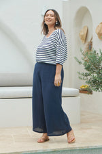 La Vie Crop Pant - Sapphire