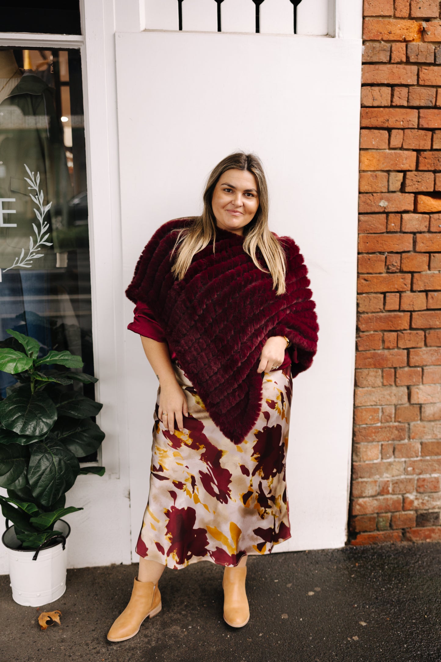 Verona Print Skirt- Shiraz Multi